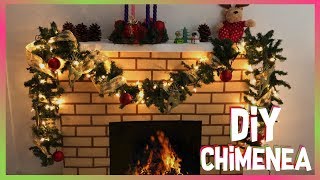 🎄 CHIMENEA de CARTÓN para NAVIDAD PASO a PASO Decoraciones Navideñas  Christmas Decorations [upl. by Diana340]