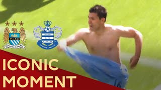 Premier League  Iconic Moment  Aguero Wins Man Citys First Title  Man City v QPR 13 May 2012 [upl. by Assyram]