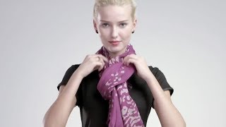 How to Tie a Scarf 4 Scarves 16 Ways [upl. by Inaluahek]