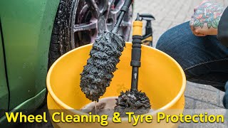 How to CLEAN WHEELS and PROTECT TYRES [upl. by Laing]