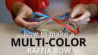 How to Tie a Raffia Bow  Nashville Wraps [upl. by Aden]