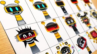 Drawing Incredibox Sprunki  Phase 1 to Phase 17 Fun bot New Updated Phase  Sprunki Mix [upl. by Maryjane]