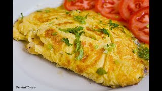 Cheese Omelette  Easy Breakfast Recipe  by Bluebellrecipes [upl. by Packer]