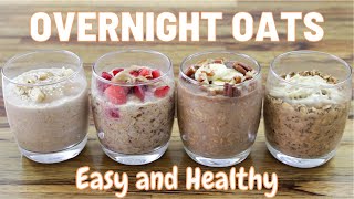 Overnight Oats – 4 Easy amp Healthy Recipes Vegan [upl. by Sale242]