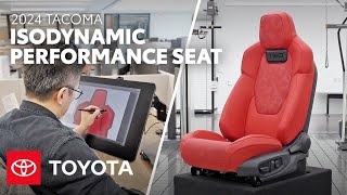 2024 Tacoma Debuts SegmentFirst IsoDynamic Performance Seat  Toyota [upl. by Boony]