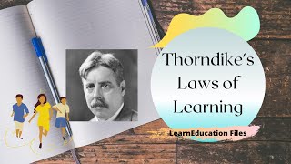 Thorndikes Laws of Learning  LearnEducation Files [upl. by Wasserman]