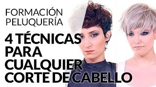 🔥4 TÉCNICAS PARA CUALQUIER CORTE DE CABELLO ▷ EXPLICADAS PASO A PASO [upl. by Allehc358]