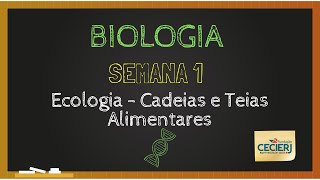 Biologia  Semana 1 Ecologia  Cadeias e Teias Alimentares [upl. by Varick]