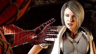 SPIDERMAN PS4 Silver Lining DLC All Silver Sable Cutscenes [upl. by Lauralee]