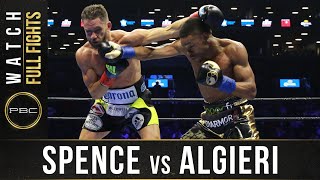 Spence vs Algieri FULL FIGHT April 16 2016  PBC on NBC [upl. by Alocin]