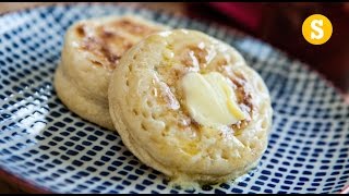 British Crumpets and Strawberry Jam Recipe [upl. by Nodyarb997]