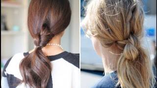 Easy Knotted Ponytail [upl. by Pendleton]