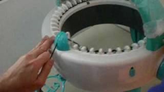 How to Thread a Circular Knitting machine [upl. by Adnirem]