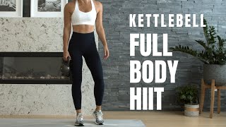 Killer FULL BODY HIIT  Kettlebell or Dumbbell Workout [upl. by Ayekram38]