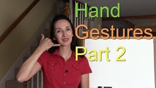 Hand Gestures 22  American Culture amp English Vocabulary [upl. by Bills]