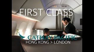 Cathay Pacific First Class Luxury to London [upl. by Inilahs]