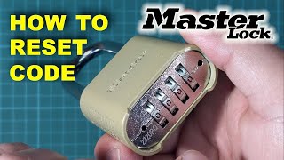 HOW TO CHANGE MASTER LOCK COMBINATION CODE [upl. by Hailat]