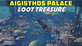 Aigisthos Palace  Loot Treasure Location  AC ODYSSEY [upl. by Disario]