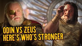 Thor 4 Odin vs Zeus Heres Whos STRONGER  Geek Culture Explained [upl. by Aihsenot555]