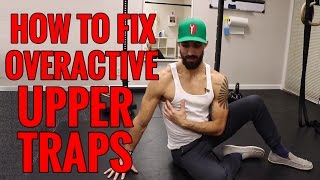 Fix OVERACTIVE UPPER TRAPS  SHOULDER BLADE DEPRESSION Exercises [upl. by Nilre534]