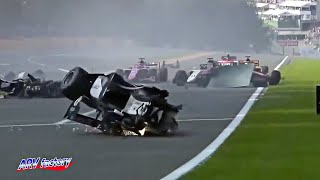 Anthoine Hubert Fatal Crash 2019 F2 Belgium Race 1 [upl. by Wichman]