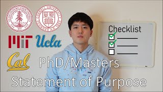 Tips for Writing PhD or Masters Statement of Purpose  Grad School App Advice [upl. by Cockburn]