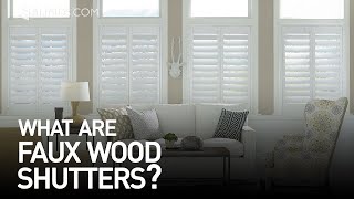 Custom Faux Wood Shutters  Window Treatment Ideas [upl. by Eiramlatsyrc453]