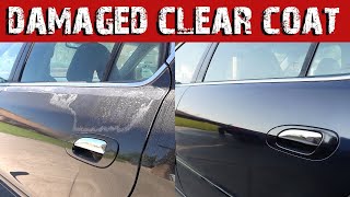 How to repair damaged clear coat AT HOME with SPRAY CANS [upl. by Klinges]