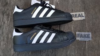 Fake vs Real Adidas Superstar Sneakers [upl. by Ednarb]