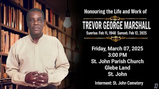 Honouring the life and Work of Trevor Marshall [upl. by Goldy]