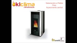 Salamandras a Pellets para Aquecimento central  Moretti Fire [upl. by Aicxela]