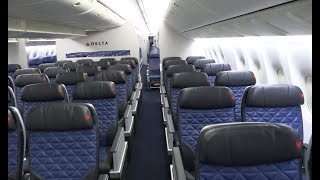 Delta 777 cabin tour 7CB 4k [upl. by Alletnahs]