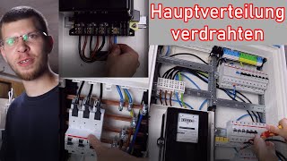 Hauptverteilung verdrahten Sicherungskasten ElektroM [upl. by Attenweiler]