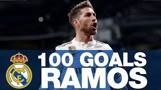 SERGIO RAMOS 100 GOALS [upl. by Nymrak]