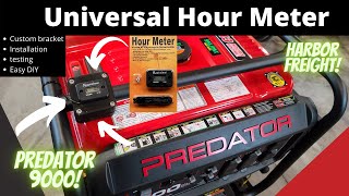 Universal Hour Meter Install on the Harbor Freight Predator 9000 Generator [upl. by Albrecht]