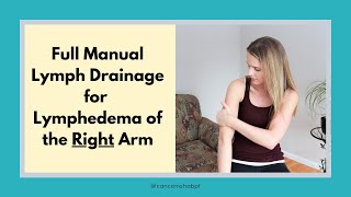 Lymphedema Massage Full Manual Lymphatic Drainage Massage for LEFT ARM Lymphedema [upl. by Ahcatan]