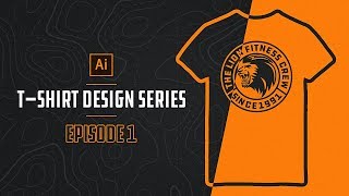 How To Make TSHIRT DESIGNS In Illustrator Episode 1 [upl. by Jillana]