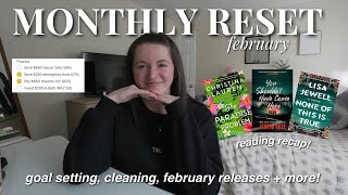 MONTHLY RESET ROUTINE  setting achievable goals planning for a new month monthly reading recap [upl. by Crescantia]