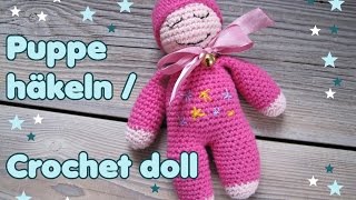 Einfache Puppe häkeln  CROCHET DOLL eng subs [upl. by Mur]