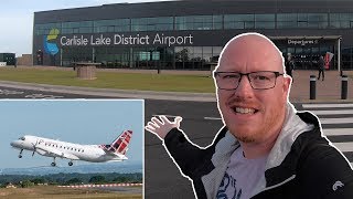 Carlisle Airport UKs Newest Airport  First Flight [upl. by Longo884]