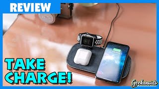 mophie 3in1 Wireless Charging Pad Review [upl. by Ylerebmik]