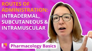 Routes of administration Intradermal Subcutaneous Intramuscular  Pharm Basics  LevelUpRN [upl. by Kreitman]