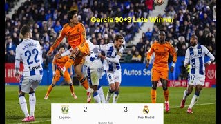 Real Madrid vs Leganes 3 2 Highlights amp All Goals  Copa del Rey 2025 Quarter finals [upl. by Argent]