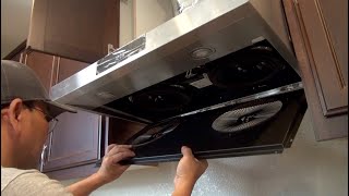 DIY Over the Range Microwave Oven RemovalUnder Cabinet Range Hood Installation [upl. by Eyllek]