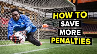 PENALTY SAVING secrets from a pro coach  goalkeeper tutorial [upl. by Llenyr]