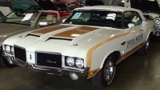 Rare 1972 Hurst Olds Cutlass 455 V8 Convertible W25 Ram Air Indy Pace Car [upl. by Hedvah]