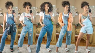 How To Style Denim Overalls👖Outfit Ideas [upl. by Sapers791]