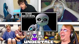 All Reactions to SANS Reveal Trailer  Super Smash Bros Ultimate [upl. by Leiand]