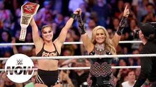 Ronda Rousey wins the Raw Womens Title at SummerSlam WWE Now [upl. by Jaymie]