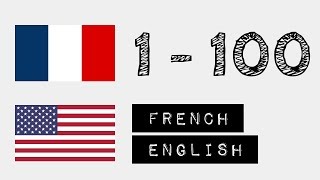 Numbers from 1 to 100  French  English [upl. by Esnohpla640]